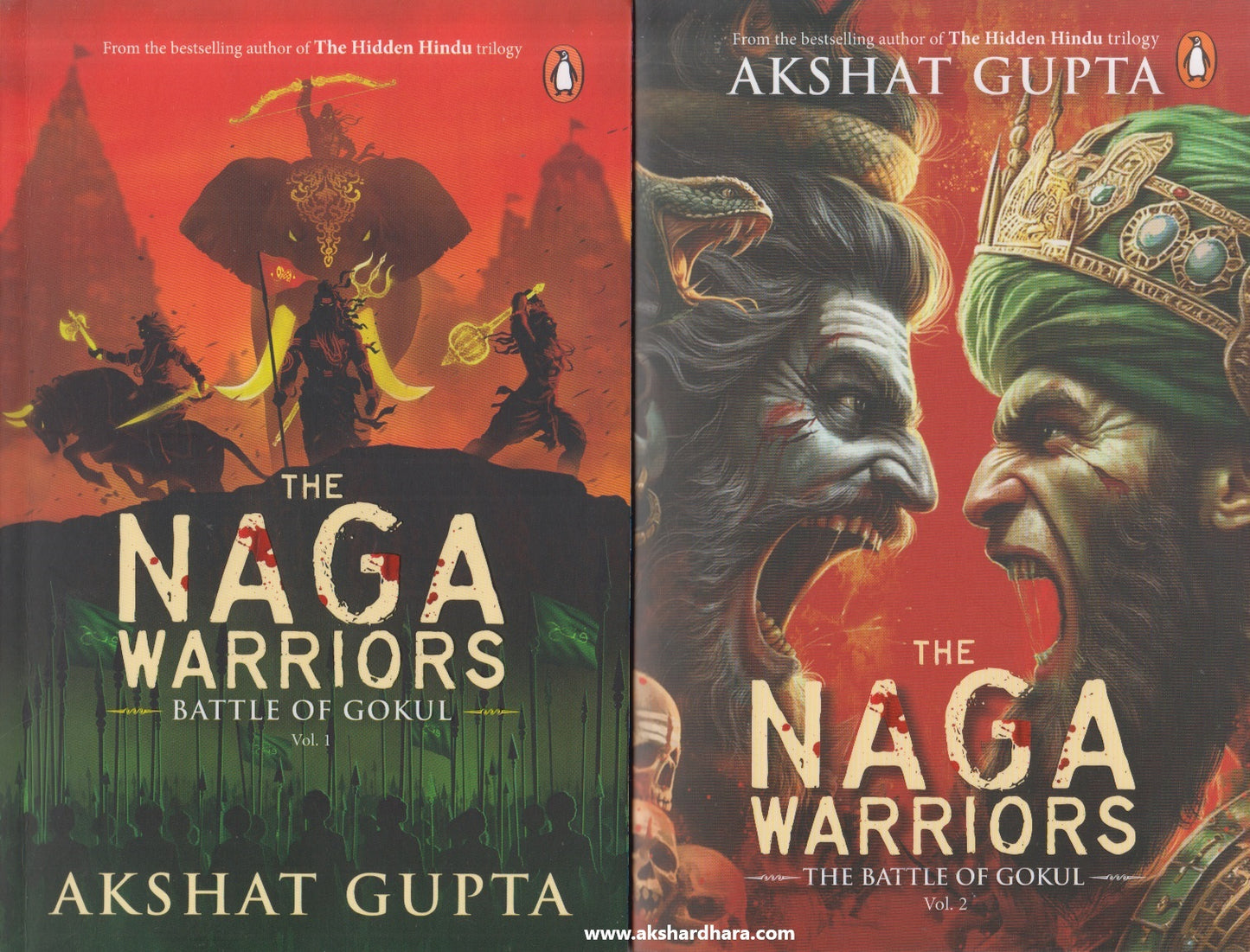 Akshat Gupta set of 2 Books ( The Naga Warriors Val 1 & 2 )