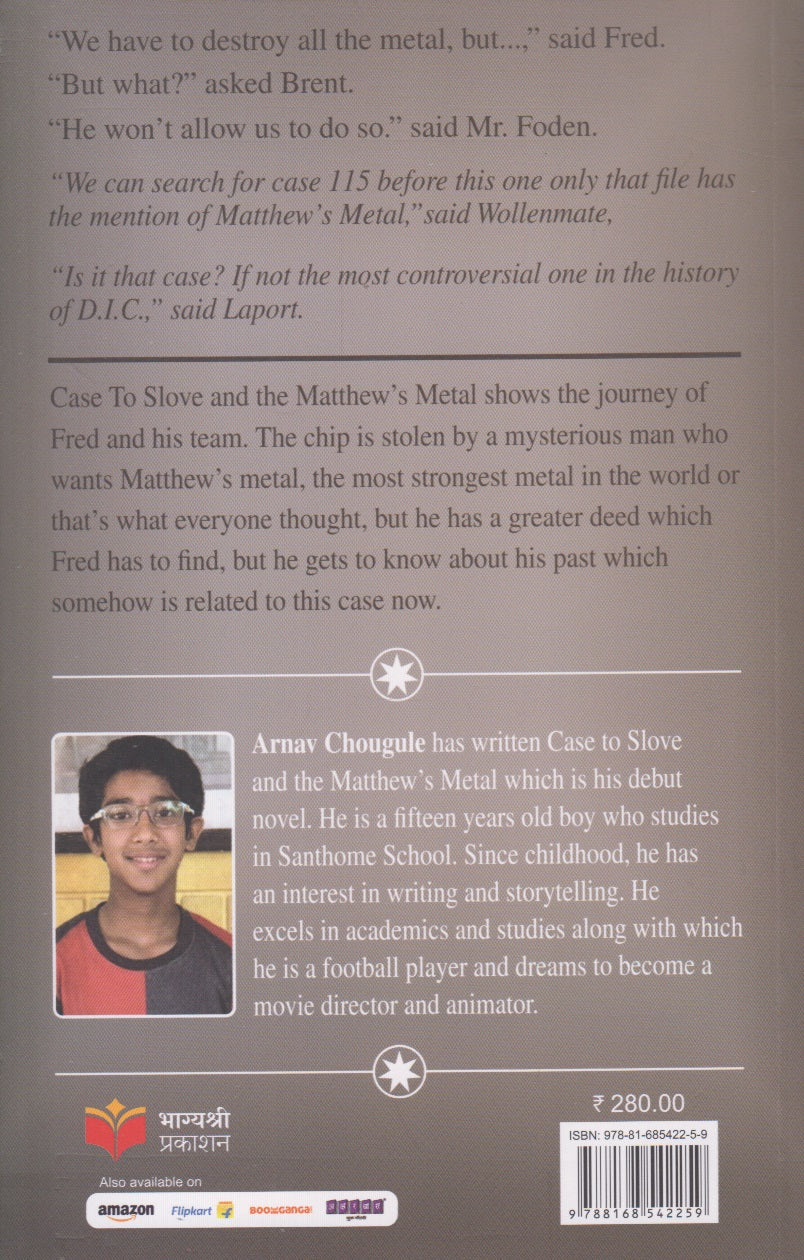 Case To Solve and the Matthew's Metal