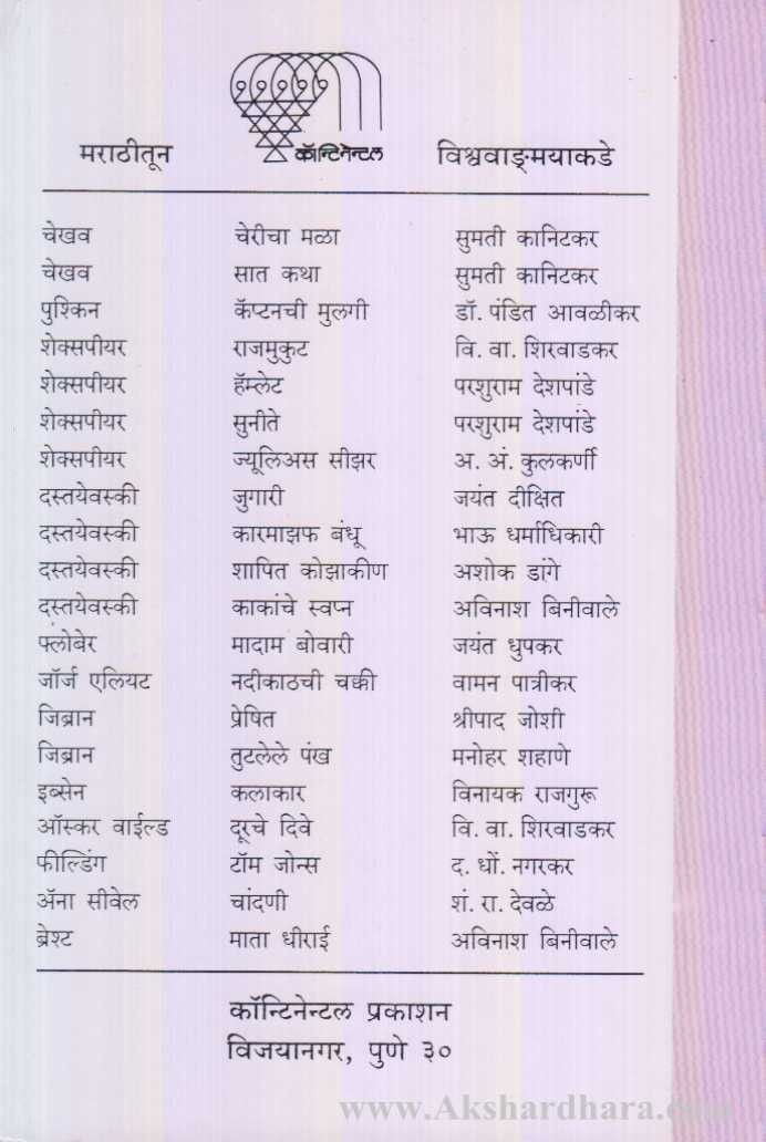 Pushkinchya Katha (पुश्किनच्या कथा)