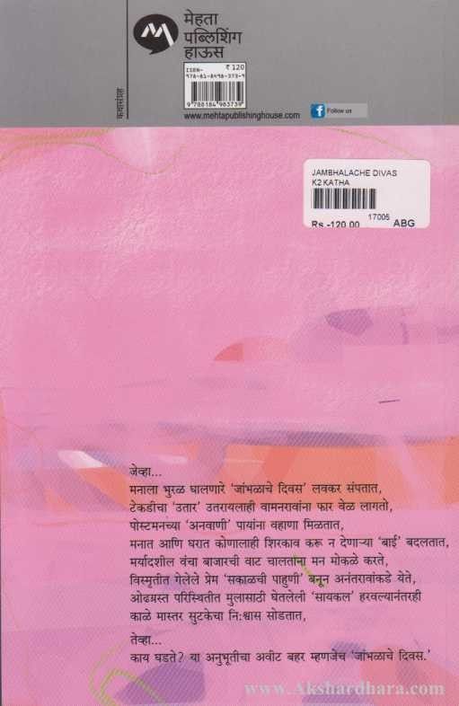 Jambhalache Divas (जांभळाचे दिवस)