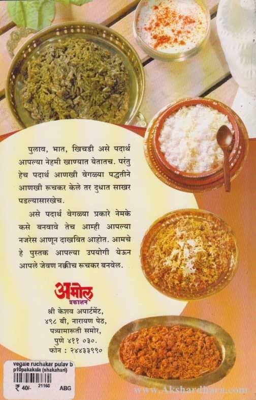 Vegale Ruchakar Pulav, Bhat, Khichadi