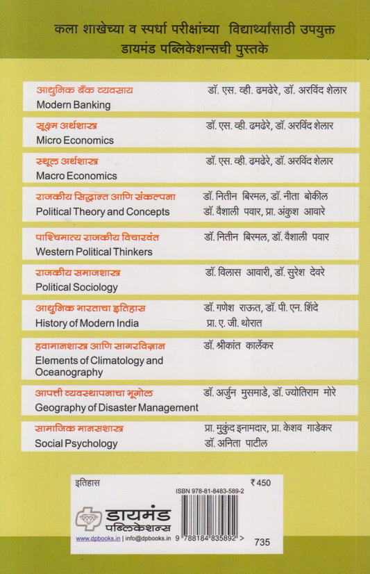 Adhunik Bharatacha Itihas (आधुनिक भारताचा इतिहास)