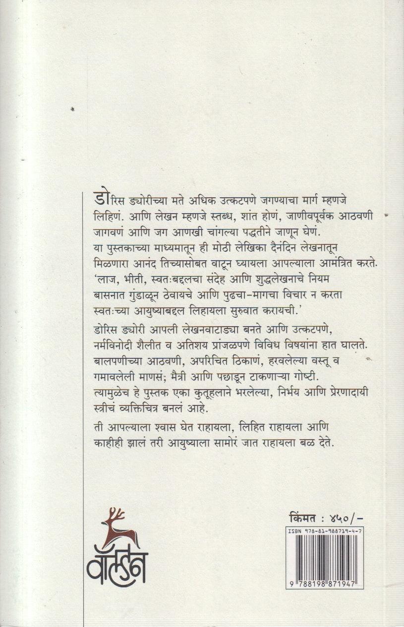 Jaganm Lihinam Shwas Ghenam (जगणं लिहिणं श्वास घेणं)