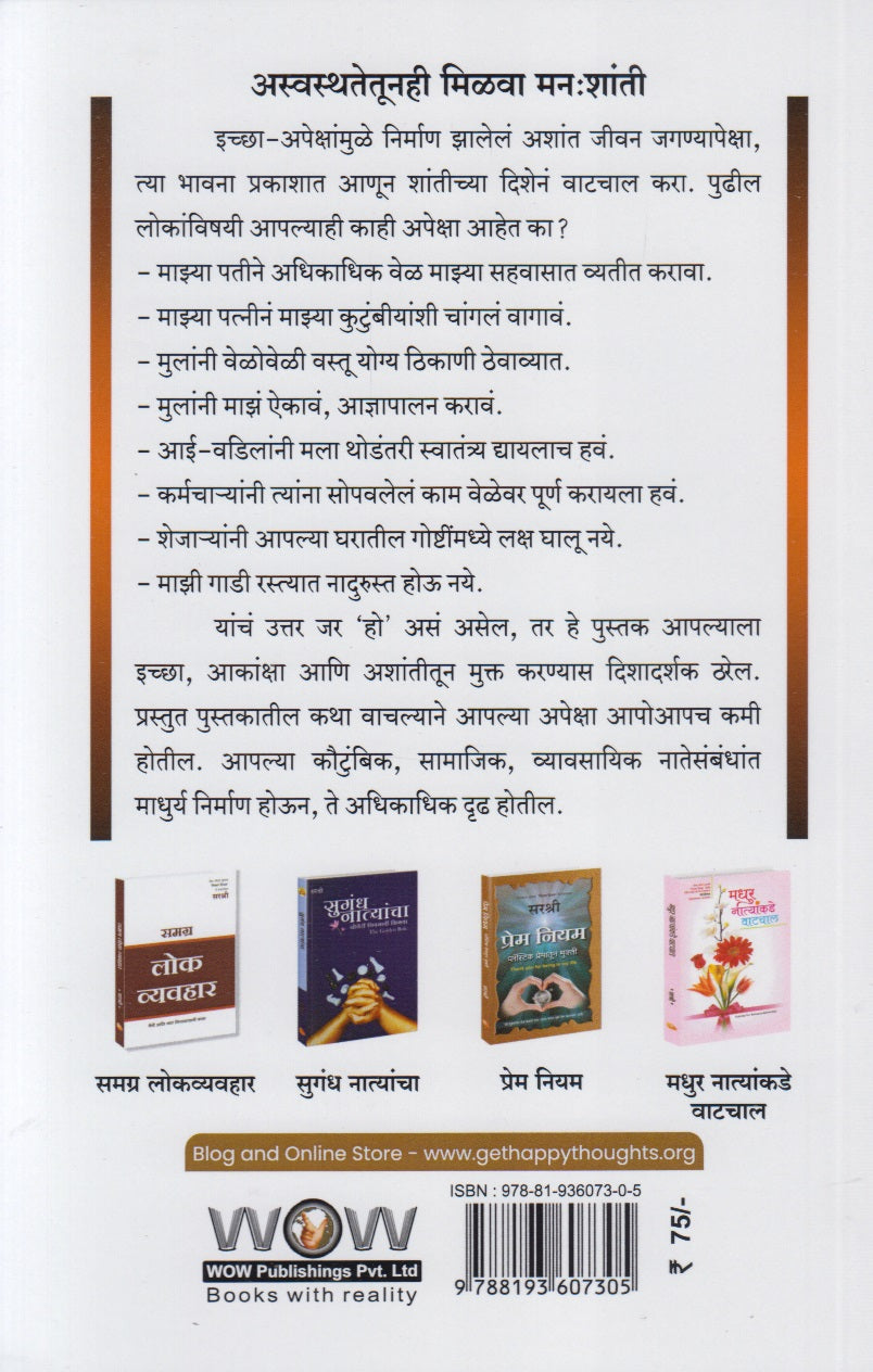 Natyanmadhe Apeksha Thevavyat Ki Thevu Nayet (नात्यांमध्ये अपेक्षा ठेवाव्यात की ठेवू नयेत)