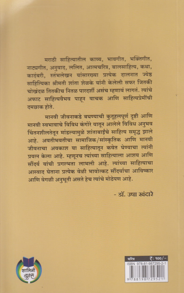 Pratibhawant Kavayitri : Shanta Shelke (प्रतिभावंत कवयित्री : शांता शेळके)