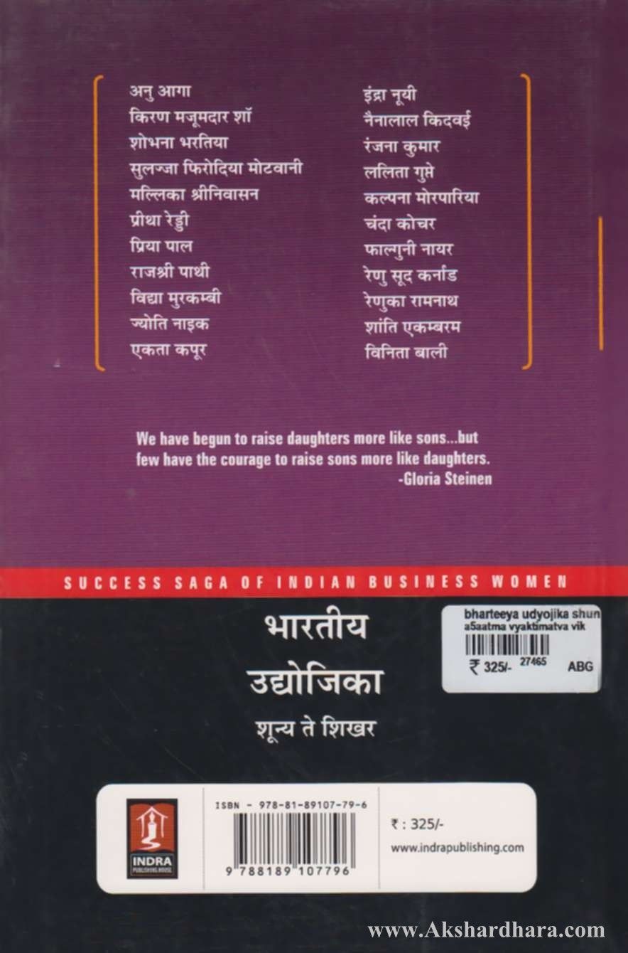 Bhartiy Udyojika Shunya Te Shikhar (भारतीय उद्योजिका शून्य ते शिखर)