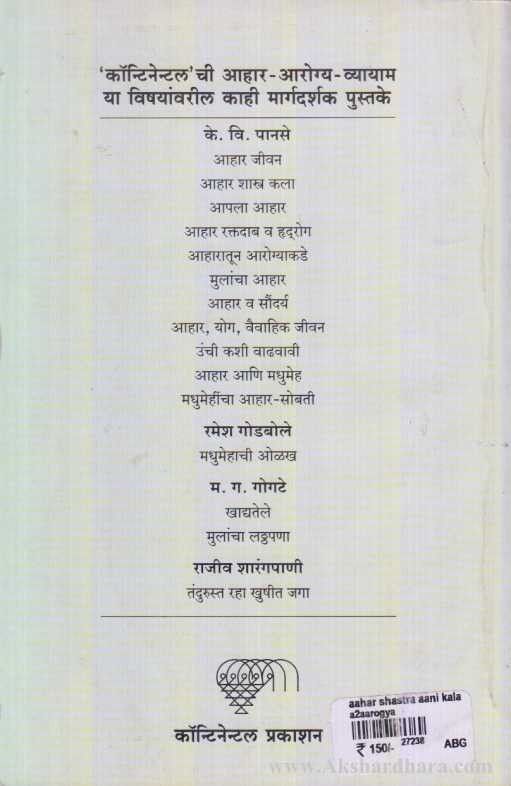 Aahar Shashra Ani Kala (आहार शास्त्र आणि कला)