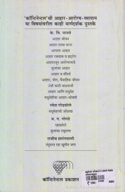 Aahar Shashra Ani Kala (आहार शास्त्र आणि कला)