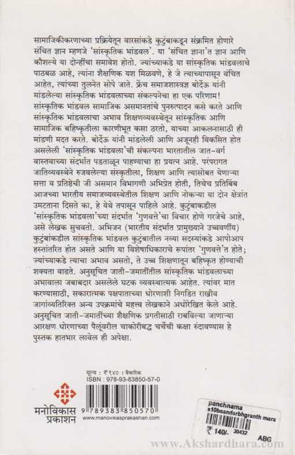Panchnama Sanskrutik Bhandwal Shahicha
